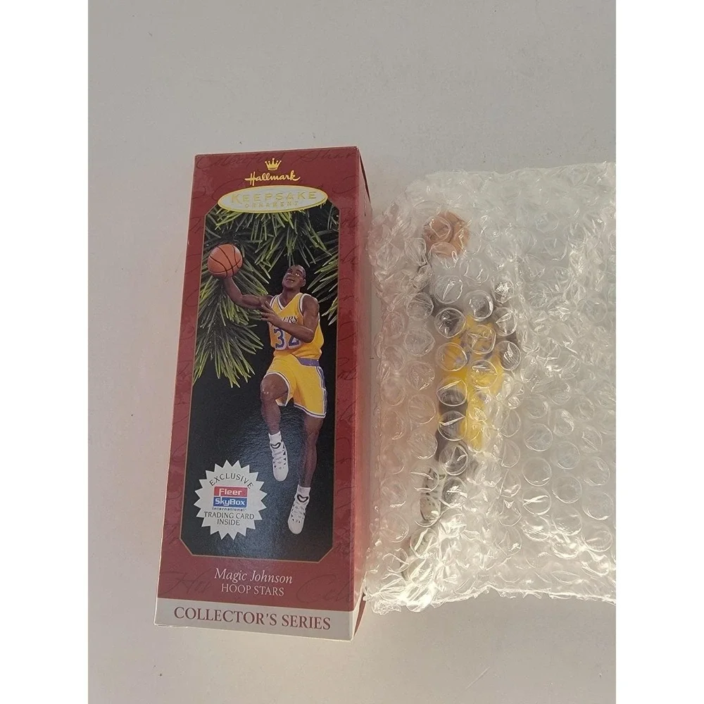 Hallmark Keepsake Magic Johnson Hoop Stars Ornament 1997 Lakers w/ Box
